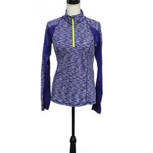 Women's Long Sleeve Activewear Top - Blue Heather